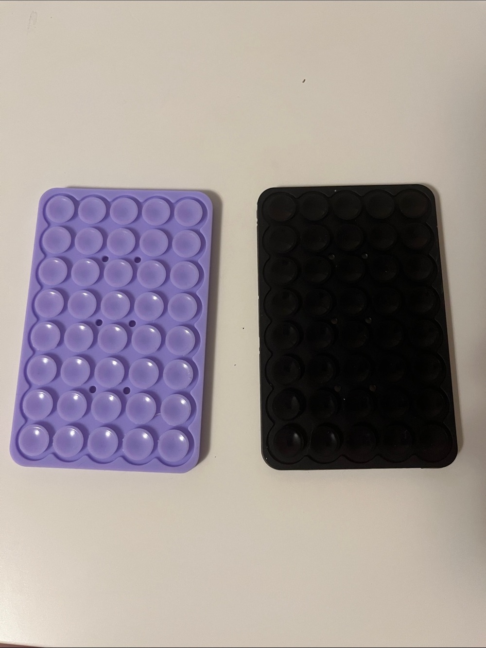 Silicone Phone Mount Grip Pad - Purple & Black 2 Pack